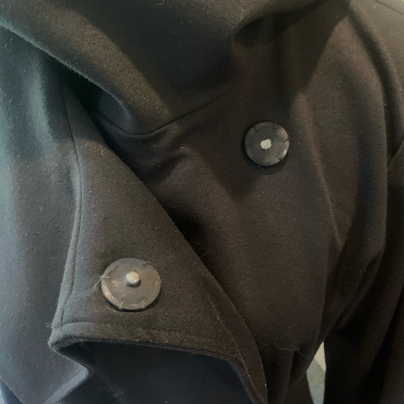 NEW CALVIN KLEIN WRAP JACKET MEDIUM BLACK - Picture 9 of 12